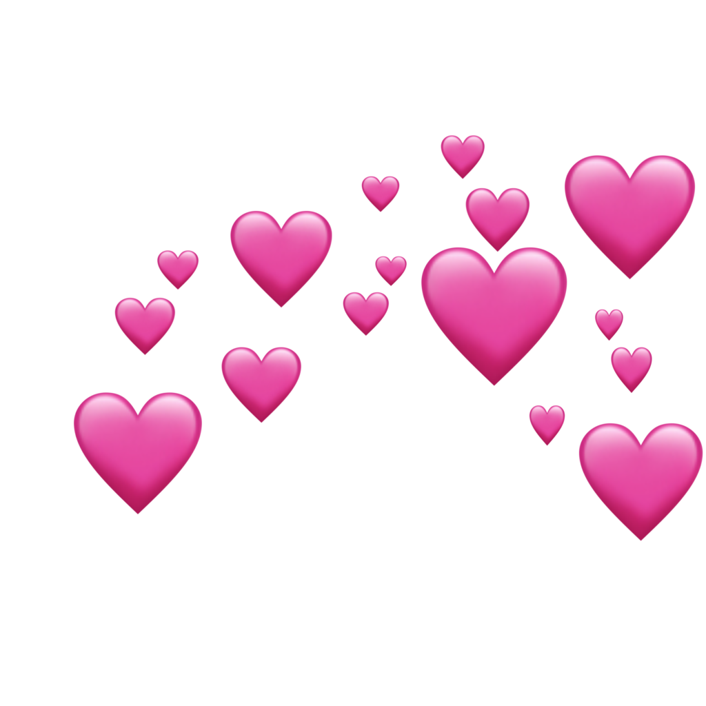 heart hearts love pink emoji remix pixle22