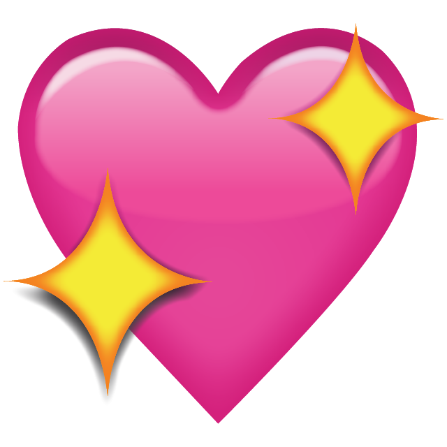 Download Sparkling Pink Heart Emoji Icon | Emoji Island - Small Heart Emoji