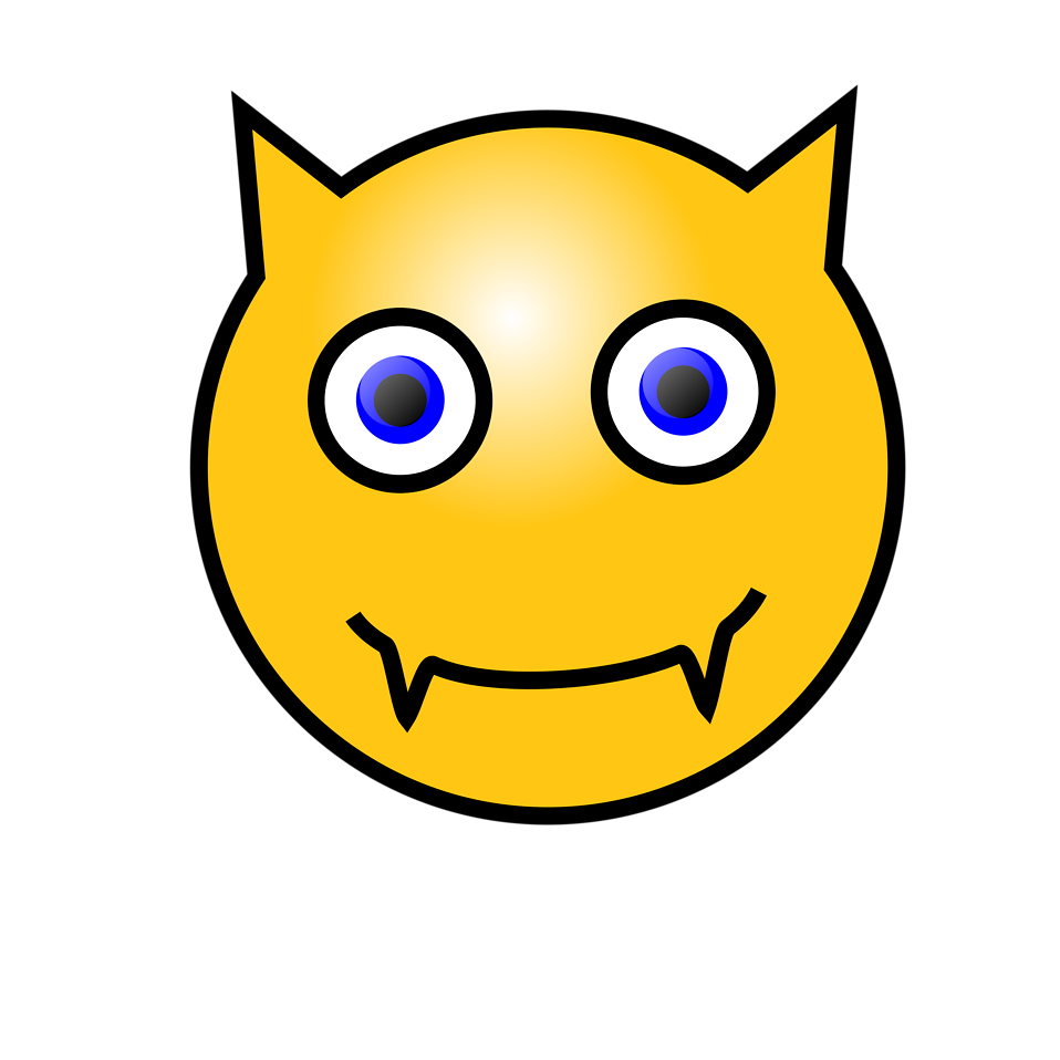 Smiley  Free Stock Photo  Illustration of a yellow