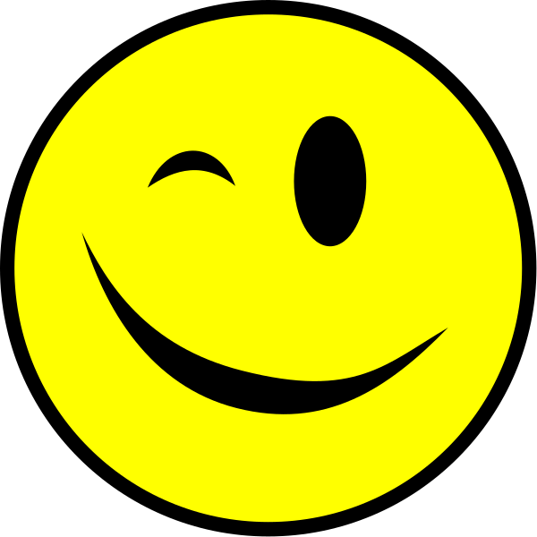 FileWinking smiley yellow simplesvg  Wikimedia Commons