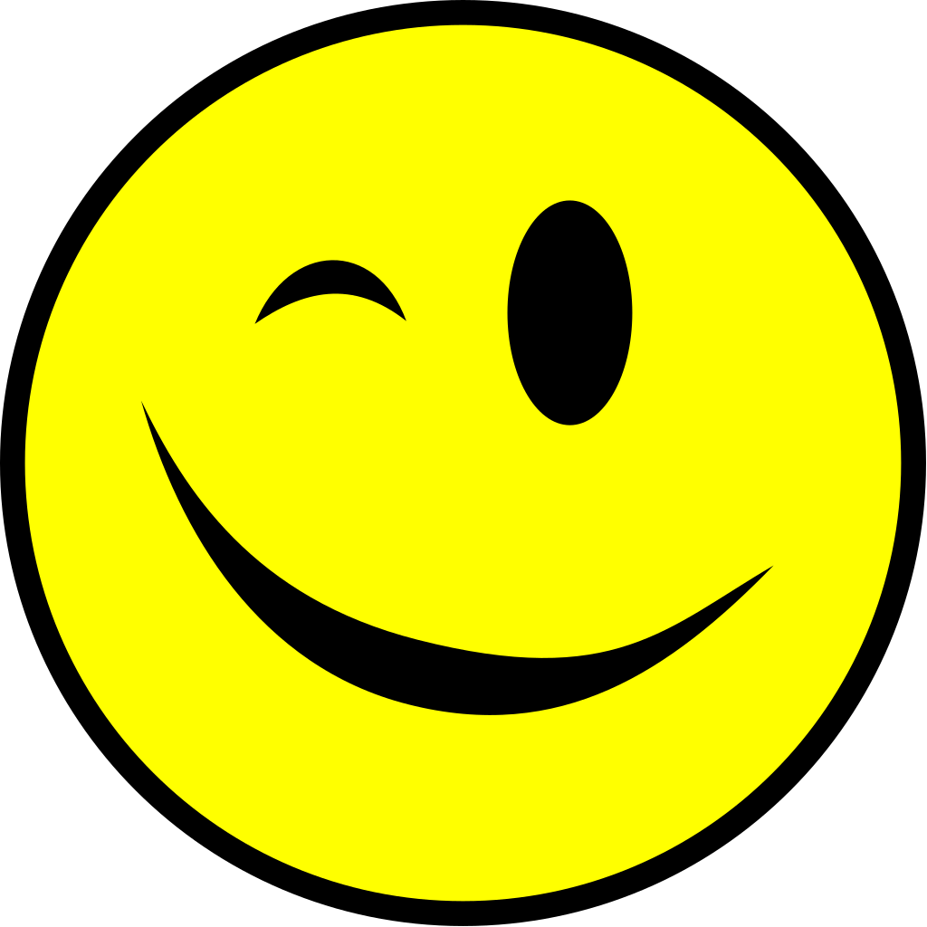 FileWinking smiley yellow simplesvg  Wikimedia Commons