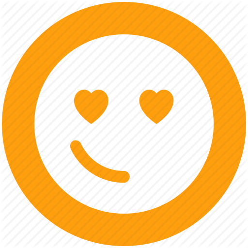 Emoji emoticons face heart in love love smiley icon