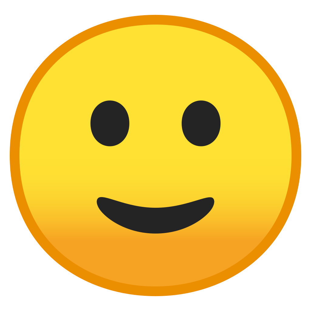 Slightly smiling face Icon | Noto Emoji Smileys Iconset | Google - Smiling Smiley-Face