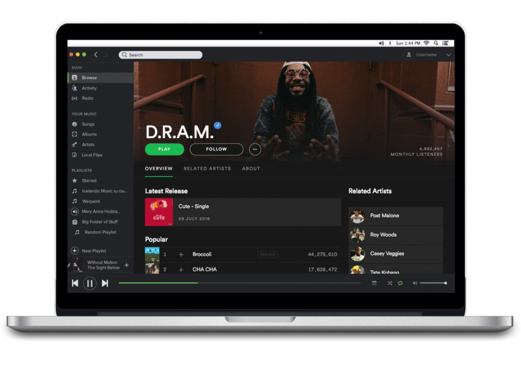 Spotifys new design layout for artist profiles aims to