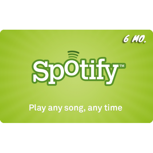 Tarjeta Spotify Premium 6 Meses (Chile) - Spotify Codes