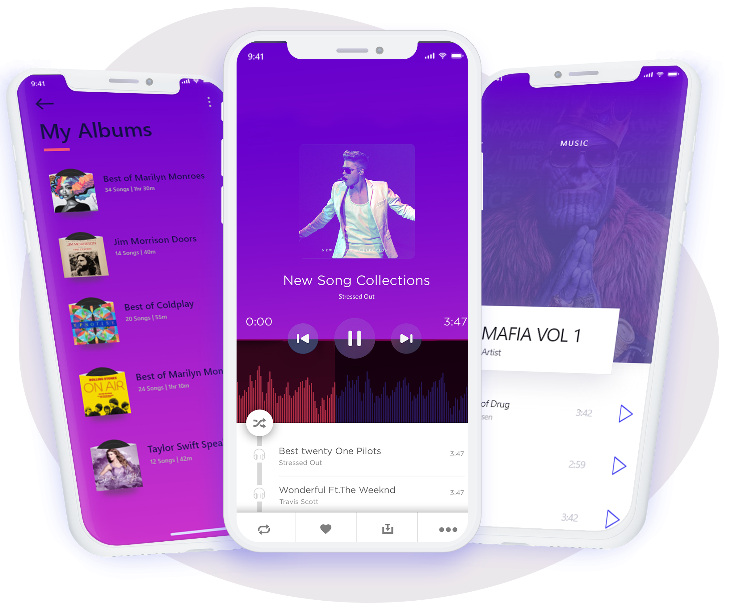 Spotify Clone  iPhone  Mobile App Development  CloneScriptz