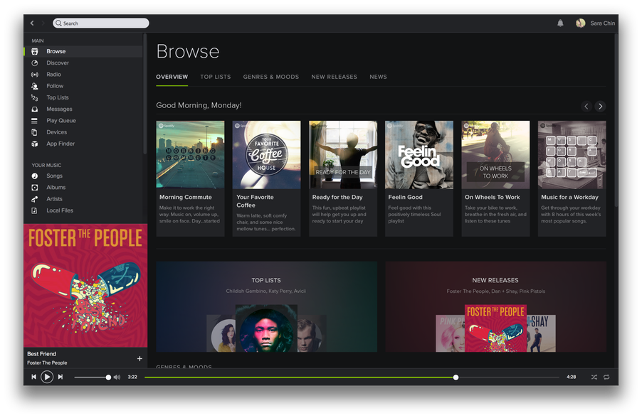 New Spotify for iPhone and desktop screenshots  The Verge