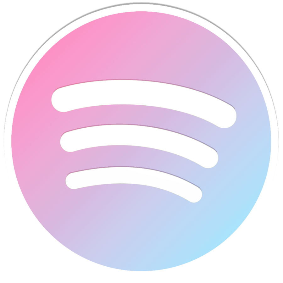 Spotify icon pink logo 7080  Free Transparent PNG Logos  App icon design Iphone icon