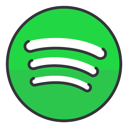 Spotify icon  Free Social Media Filled Outline Icons