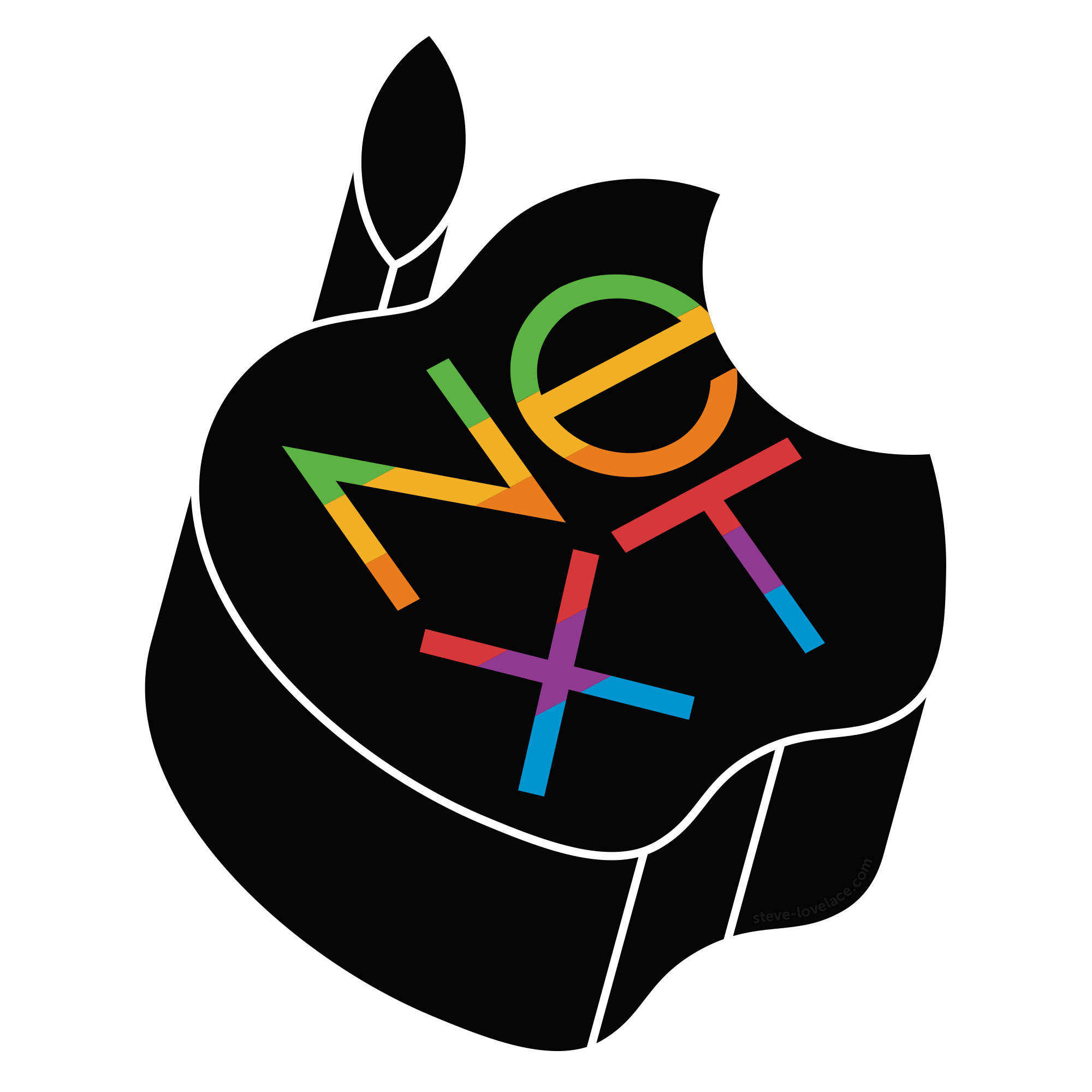 NextStep: The Granddaddy of iOS — Steve Lovelace - Steve Jobs Apple Logo