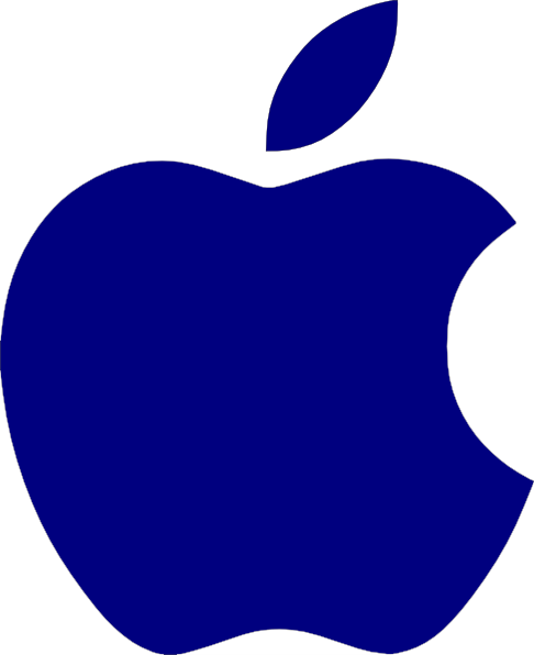 Apple Logo White Clip Art at Clkercom  vector clip art