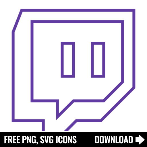 Free Twitch Icon Symbol Download in PNG SVG format