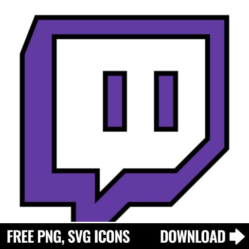 Free Twitch Icon Symbol Download in PNG SVG format