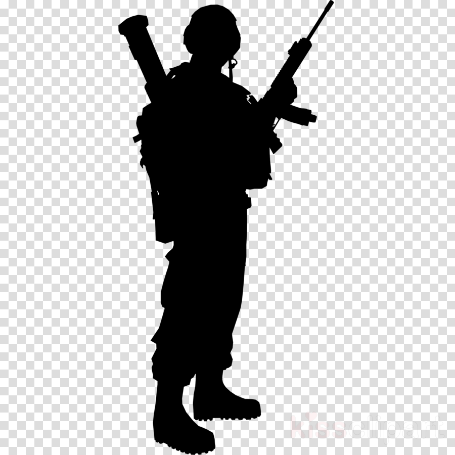 Army clipart silhouette Army silhouette Transparent FREE
