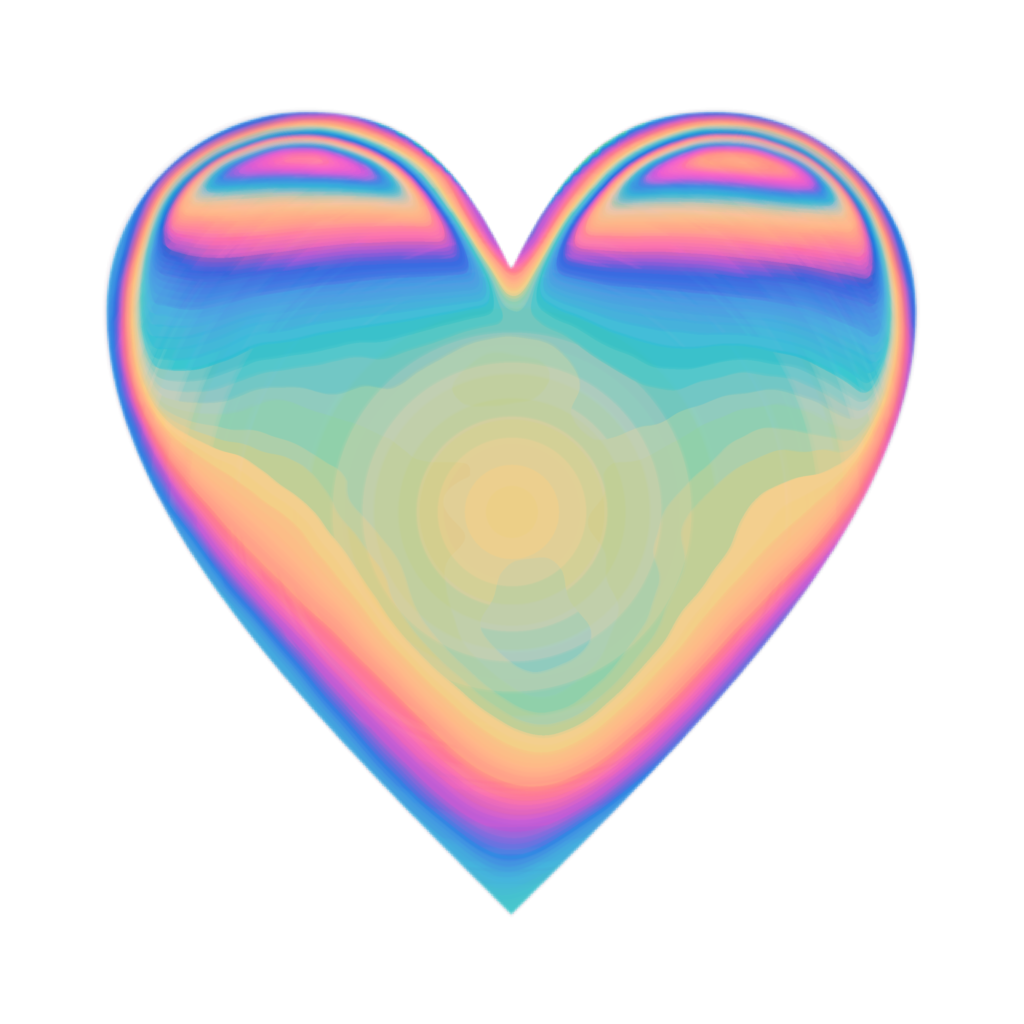 heart emoji heartemoji holo holographic valentine love