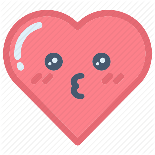 Emoji emojis face heart hearts love valentines icon