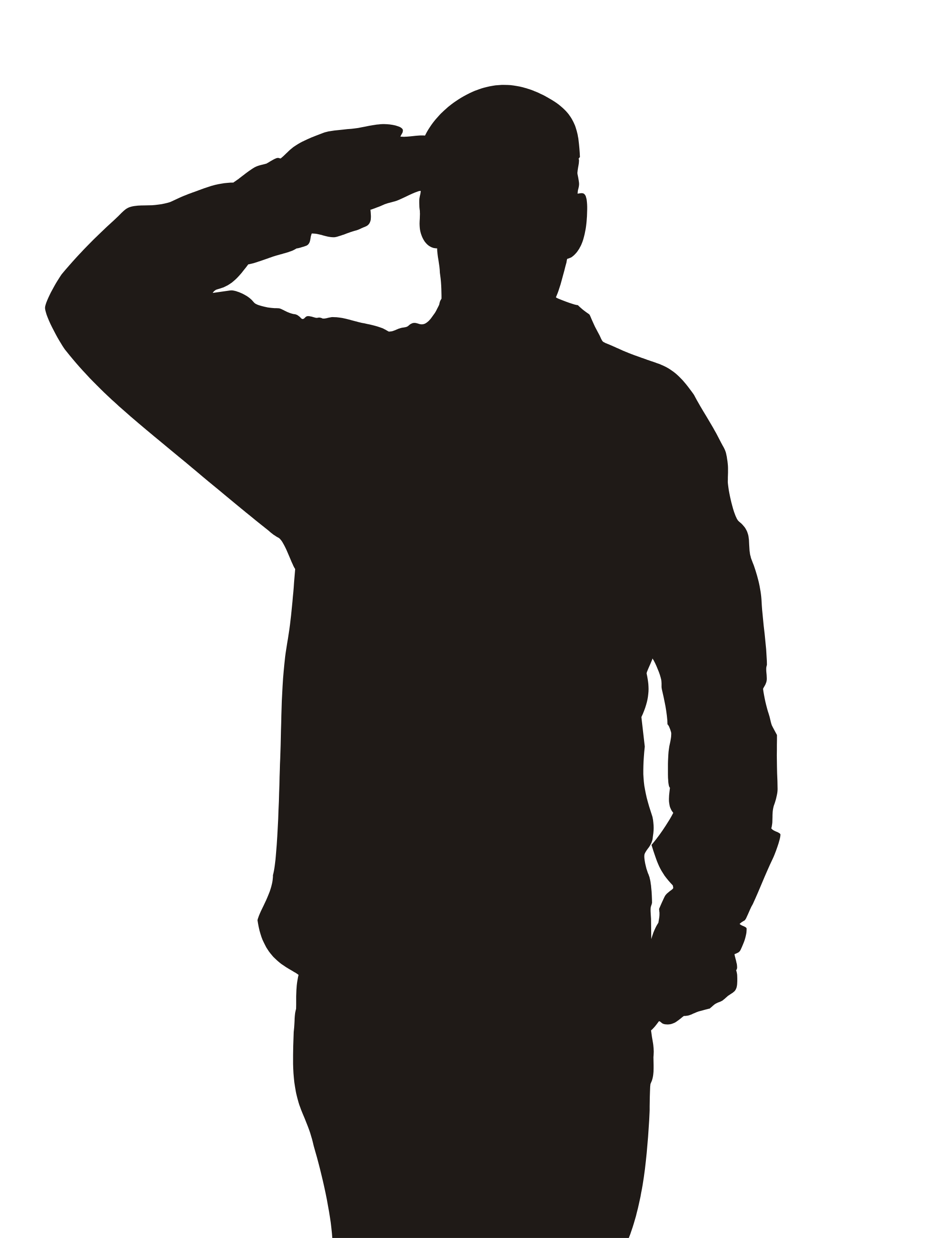 Salute Soldier Military Respect Clip art - Soldier png ... - Veteran Soldier Silhouette