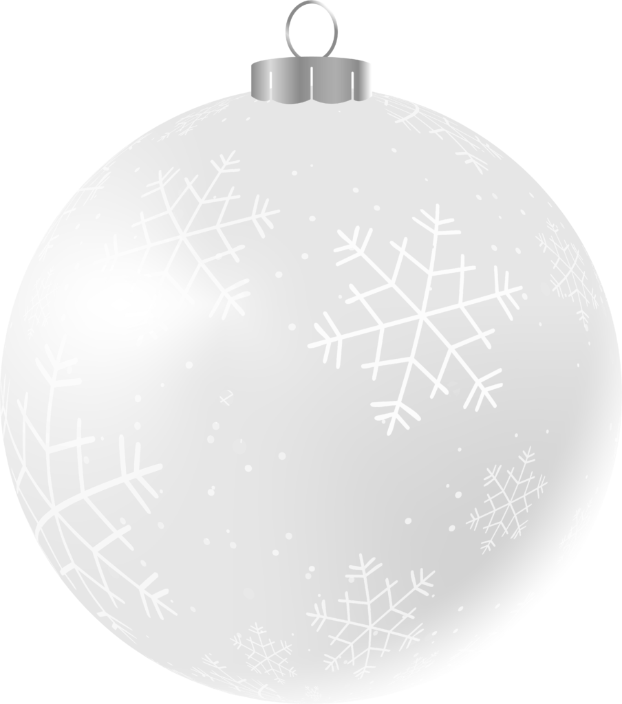 Christmas ornament clipart white pictures on Cliparts Pub