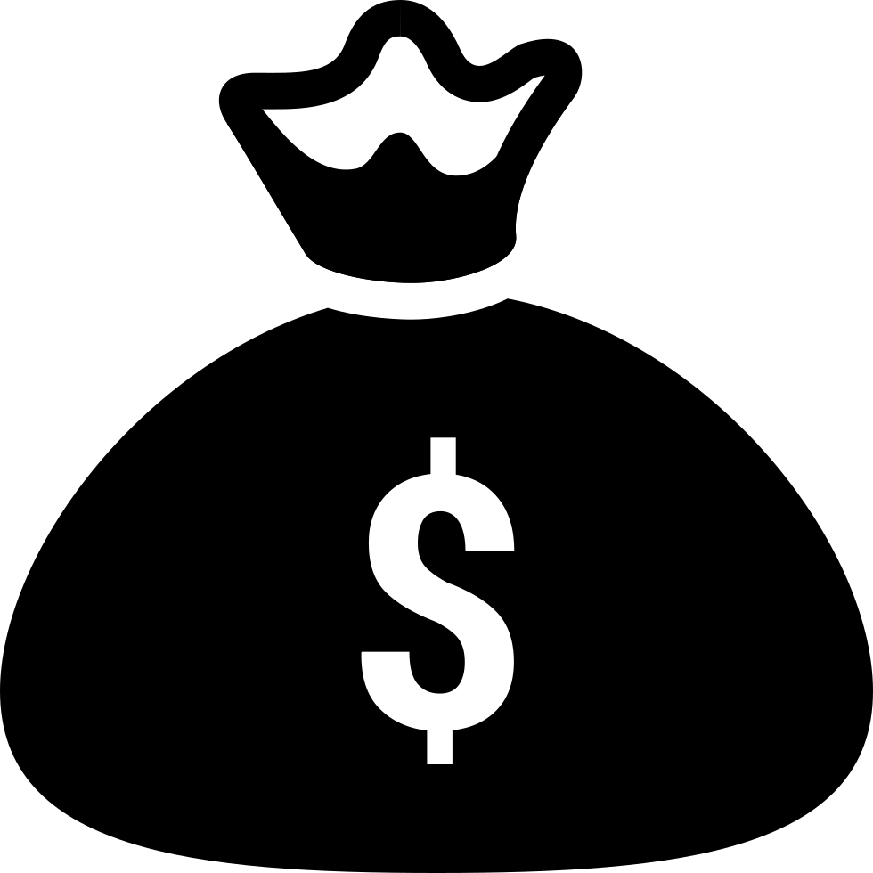 Library of money bag black and white svg download png