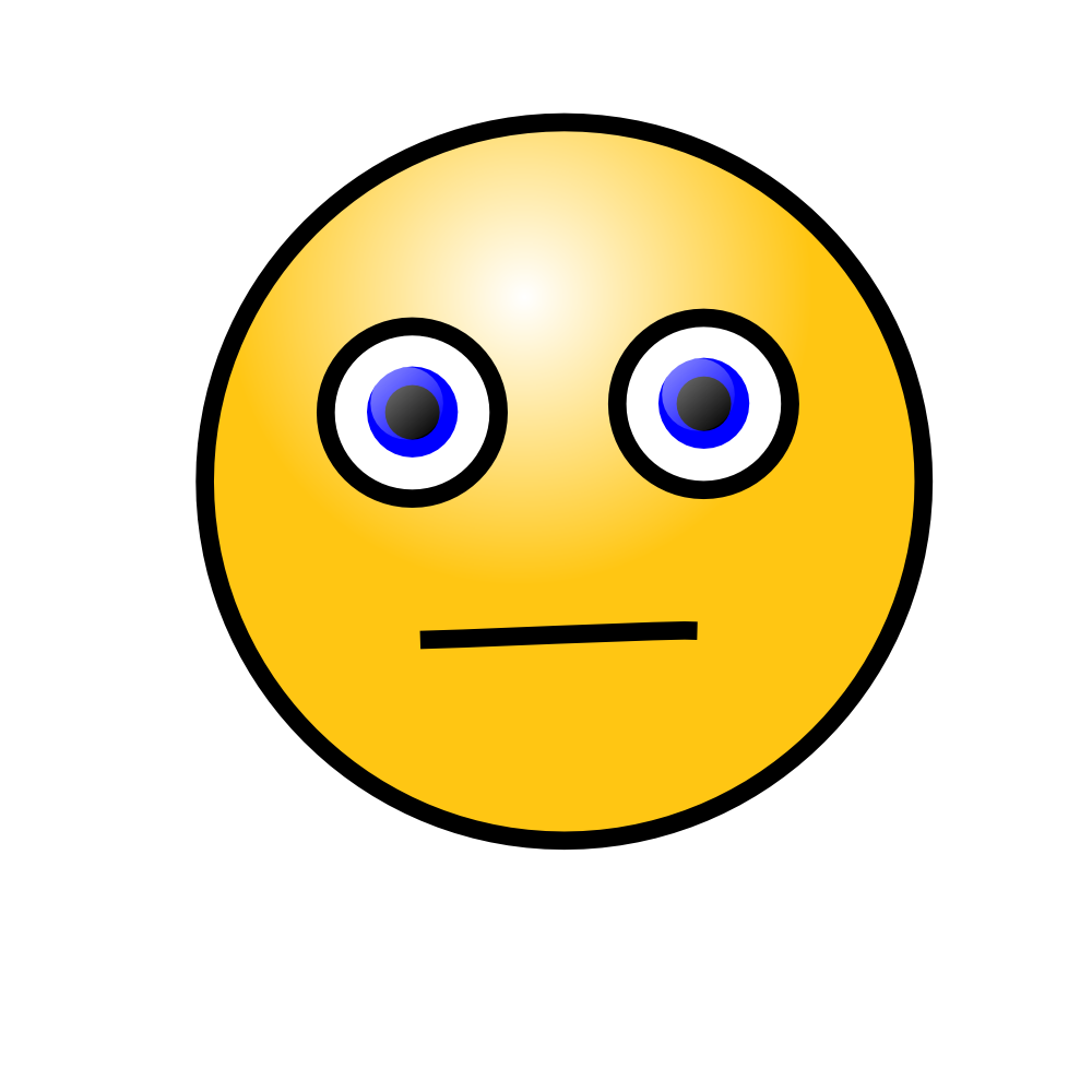 OnlineLabels Clip Art - Emoticons: Worried Face - Worried Smiley-Face
