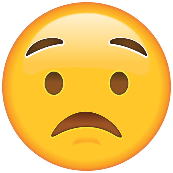 Download Worried Face Emoji  Emoji Island