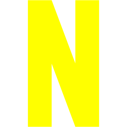 Yellow netflix 2 icon  Free yellow site logo icons
