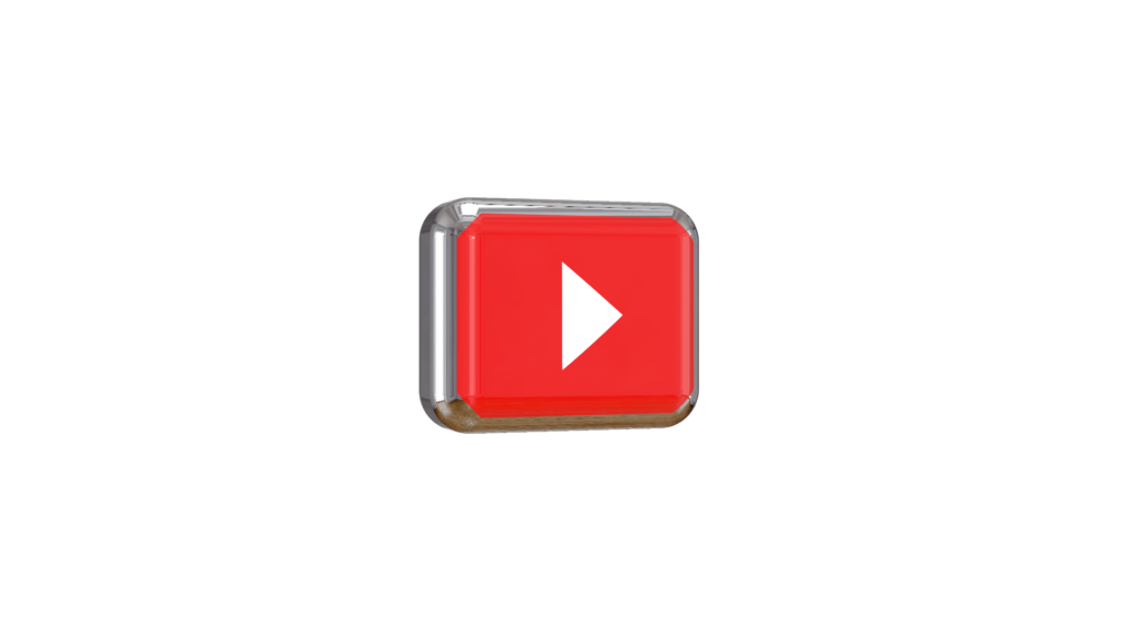 Youtube play button 3d png  MTC TUTORIALS